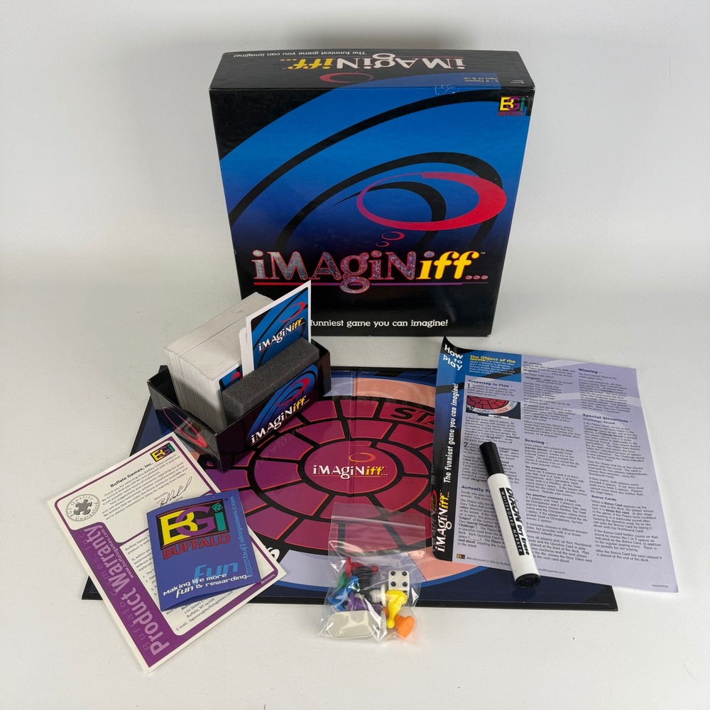 iMagiNiff Board Game Buffalo Games 1998 Party Game 3-8 Players